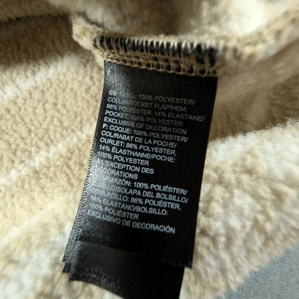 The North Face Quarter Zip Fleece Pullover Mens Medium Tan Leo Gordon Lyon